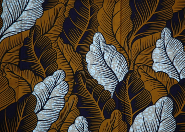Afrikanischer Stoff - Afrika Waxprint - Blätter Design